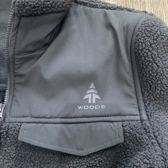 Woods Erris Sherpa fleece zip up, grey. Medium - Picture 2 of 6